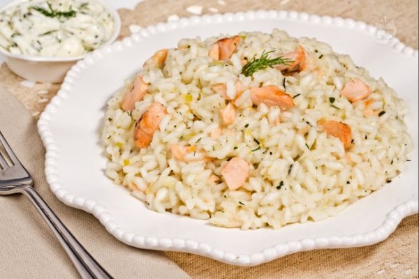 Arroz con salmón