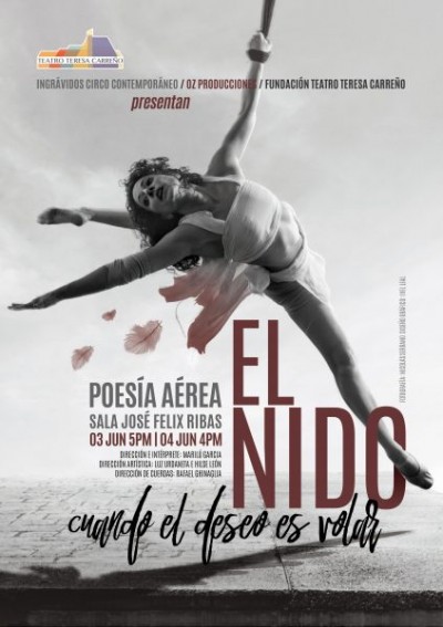 “El Nido, cuando el deseo es volar” una acrobacia Aérea llega al Teatro Teresa Carreño