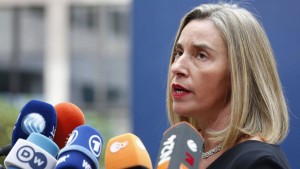 La alta representante de la Unión para Asuntos Exteriores, Federica Mogherini 