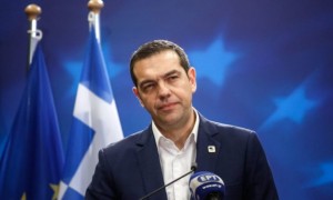 El primer ministro griego, Alexis Tsipras, durante una visita oficial a Jordania en abril