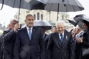 Sergio Mattarella in visita a Sofia