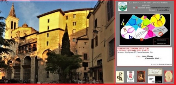 Al Premio “Il Poeta Ebbro” L’Aquila e Spoleto in un abbraccio letterario di alto livello