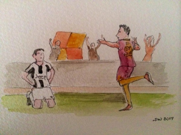 Roma - Juventus 3:1... Le vignette di Silvio Mignano