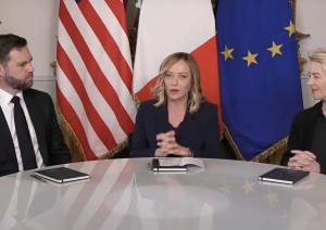 Meloni a Vance e von der Leyen: &quot;L&#039;incontro sia un nuovo inizio&quot;