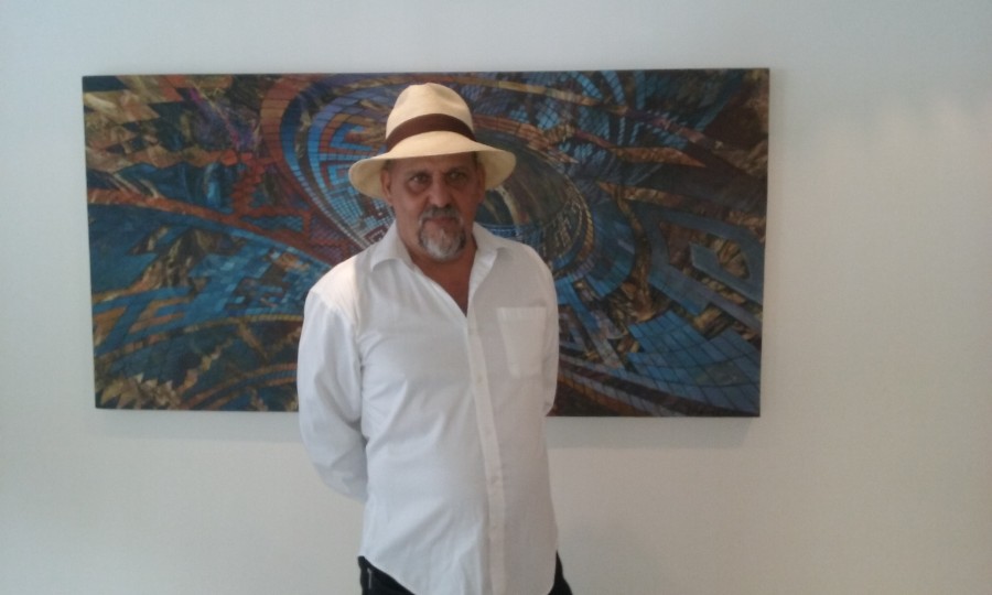 Roland Ramírez, artista venezolano Expresionismo geométrico de las cestas yekuanas