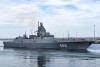 Navi da guerra russe nel porto della città venezuelana di La Guaira.