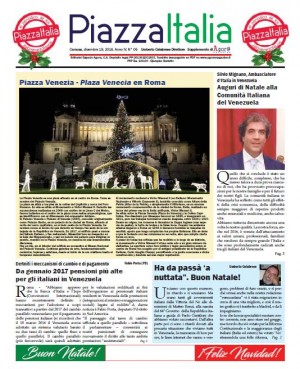 Piazza Italia &quot;el periodico de los italo venezolanos&quot; Dicembre 2016 PDF