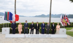  La foto dei leader del G7 di Hiroshima 