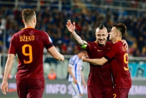 Roma insiste, Pescara descendido (Pescara-Roma 1:4)