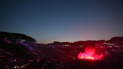 El anfiteatro es un escenario espectacular de shows. 