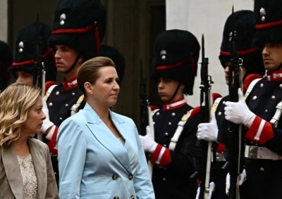 Meloni e Mette Frederiksen