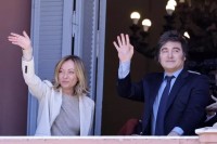 Giorgia Meloni e Javier Milei