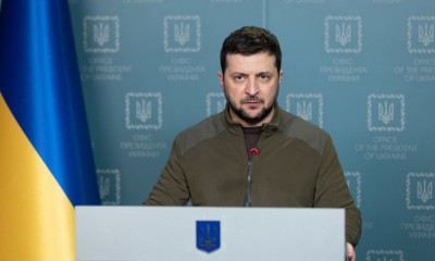 Il presidente dell&#039;Ucraina  Volodymyr Zelensky