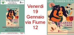 Taranto - Leo Tenerello alla Città che vogliamo presenta «La Bellezza Del Caos»