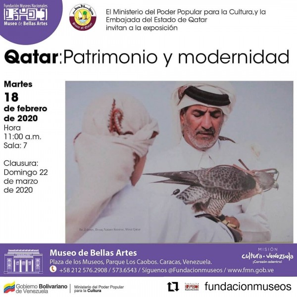 Qatar Patrimonio y Modernidad desde el 18 de Febrero en el Museo de Bellas Artes
