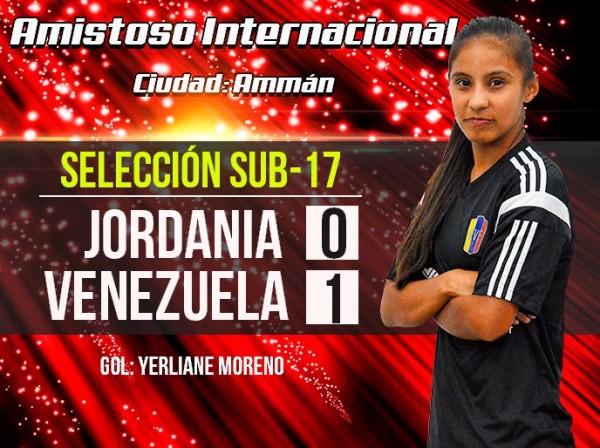 Vinotinto femenina sub-17 derrotó a Jordania en un amistoso internacional