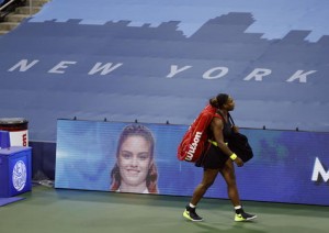 Serena Williams eliminada. Perdíó con la griega Maria Sakkari