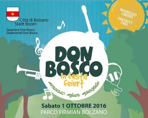 Bolzano - Sabato 1 ottobre in programma Don Bosco in festa