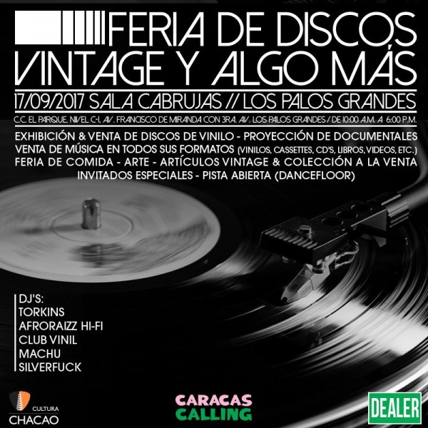 Se realiza Feria de Discos Vintage y algo más  en la Sala Cabrujas de Cultura Chacao