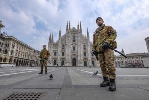 De Milán a Palermo, el Ejército en las calles Italia cumple un mes con coronavirus y contabiliza más de 4.000 fallecidos