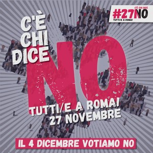 Appello agli artisti per il No un grande concerto il 27 novembre a Roma
