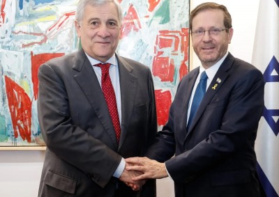 Il ministro degli Esteri, Antonio Tajani, ha incontrato il presidente israeliano Isaac Herzog a Gerusalemme