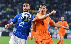 Italia-Olanda 1-1, primo pareggio di Mancini