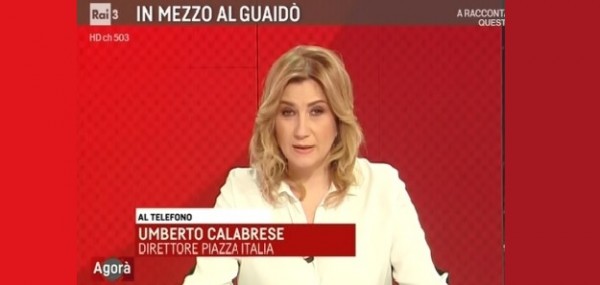 Venezuela oggi su Agorà Rai3 con Umberto Calabrese da Caracas