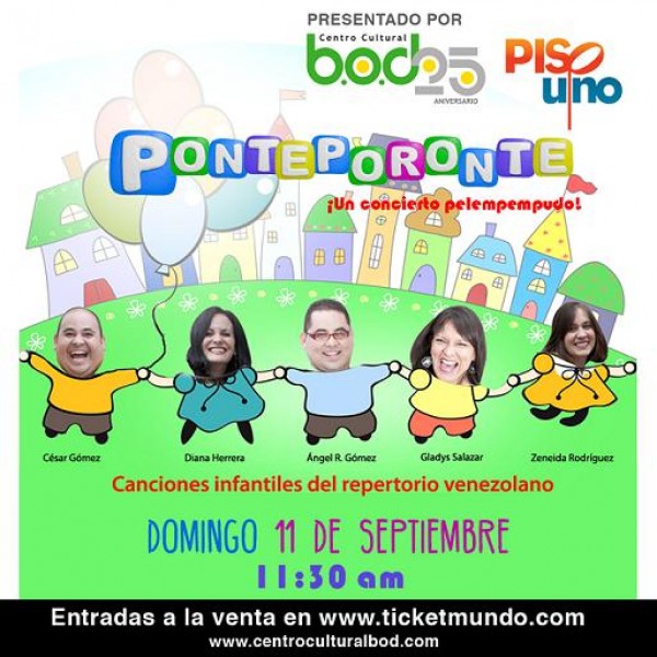 “Ponteporonte: un concierto pelempempudo” invita a jugar al ritmo de la tradición