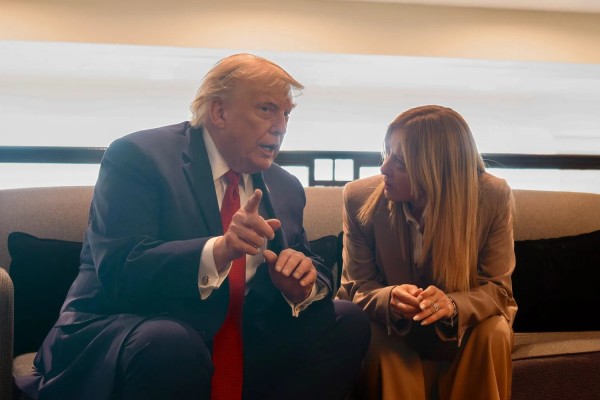 Chigi - Trump e Meloni (Foto a corredo articolo AGI)