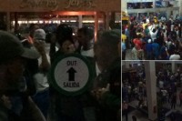 Venezuela - Capriles leader dell'opposizione assediato dal Collettivo Armato Chavista per 4 ore all'aereoporto Isola Margarita