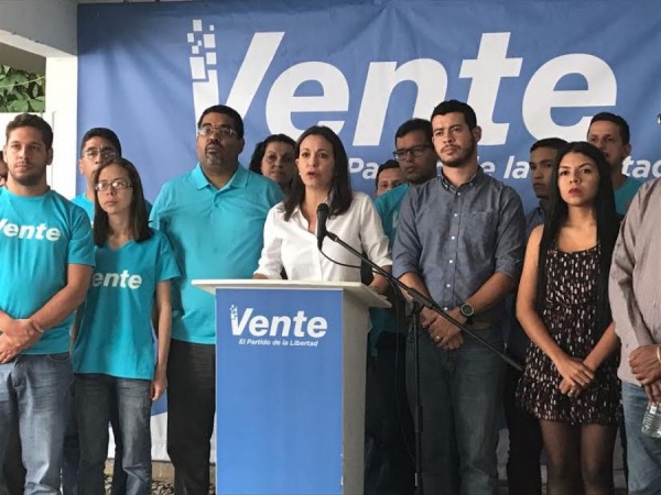 ACLARATORIA sobre Mar&iacute;a Corina Machado y supuesto apoyo a candidaturas