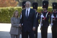 La premier italiana, Giorgia Meloni e il  premier albanese Edi Rama
