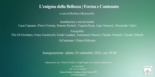 L&rsquo;enigma della Bellezza | Forma e Contenuto Evento espositivo a cura di Barbara Martusciello
