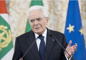 Il presidente della Repubblica Sergio Mattarella