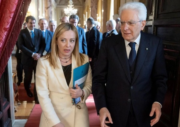 Giorgia Meloni - Sergio Mattarella