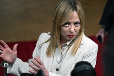 Il presidente del Consiglio Giorgia Meloni