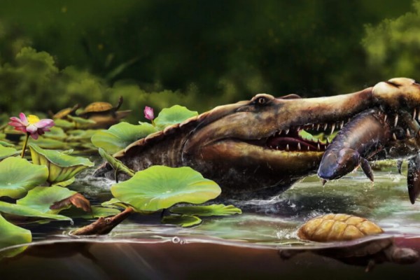 Ricostruzione della vita di Wadisuchus kassabi