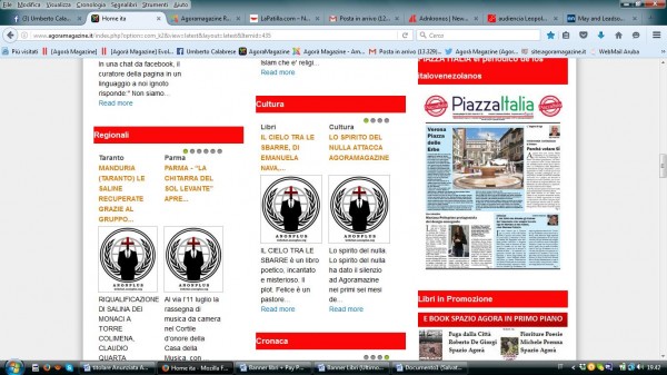 Cyber-guerra contro Agor&agrave; Magazine