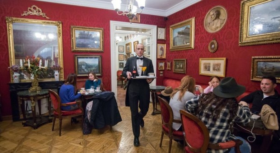 El Antico Caff&egrave; Greco de Roma en Via Condotti, fundado en 1760