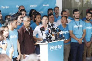 Machado: Mientras MUD se aparte del mandato del 16J, Vente Venezuela no formar&aacute; parte de esa coalici&oacute;n