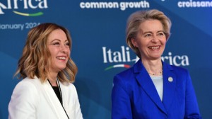 Giorgia Meloni y Ursula von der Leyen 