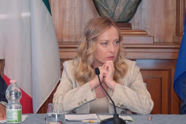 X - La premier Giorgia Meloni al Comitato provinciale per l'ordine e la sicurezza pubblica a Palermo    (Foto a corredo articolo AGI)