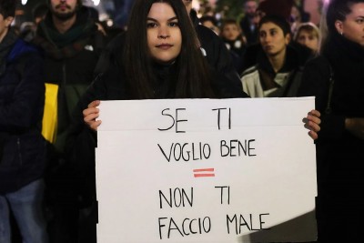 corteo contro la violenza sulle donne