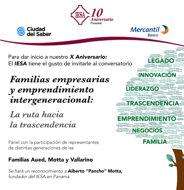 Principales familias empresarias de Panam&aacute; discutir&aacute;n sobre emprendimiento intergeneracional