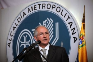 El alcalde metropolitano de Caracas, Antonio Ledezma