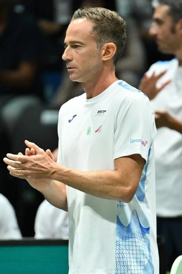  Filippo Volandri, capitano dell'Italia in Coppa Davis