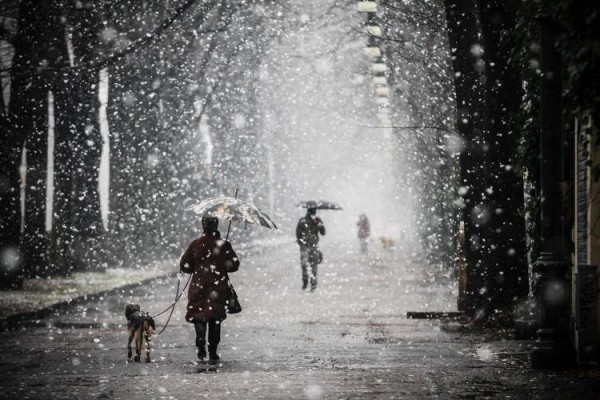 Nevicata in citt&agrave; 