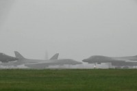  I superbombardieri B1 atterrati nella base RAF Fairford nel sud-ovest dell'Inghilterra