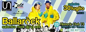 Taranto &ndash; Al club73 &ndash; Il 30 Luglio c&rsquo;&egrave; Il BALLAROCK DJ / VJ SET